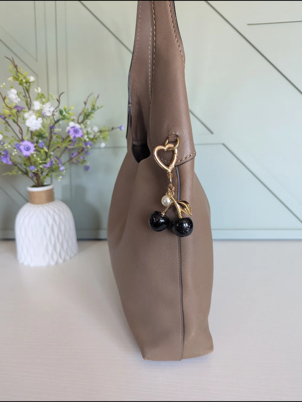 Coach Brooklyn Shoulder  Leather Bag